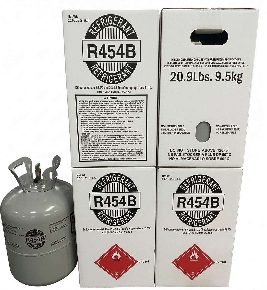 R454B Refrigerant 22 Lb | FedEx/UPS offers free fast delivery ...